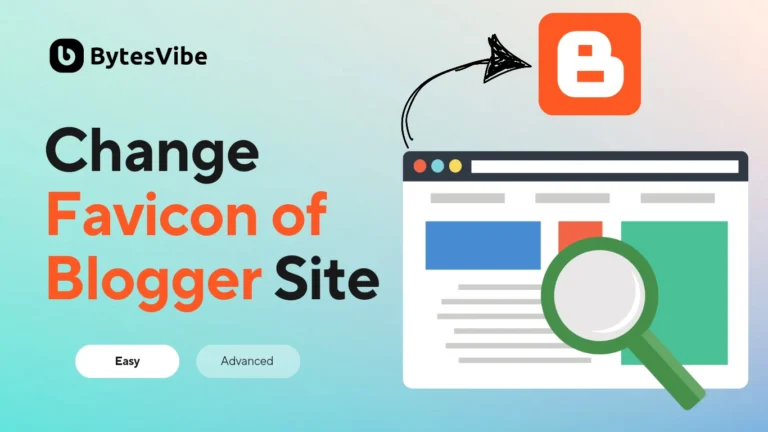 How to change favicon for blogger site - Bytes Vibe