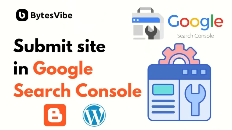 How add site in Google search console - Bytes Vibe