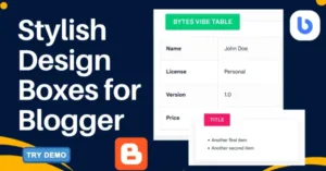 How to Create Stylish Material Design Box in Blogger? - Bytes Vibe