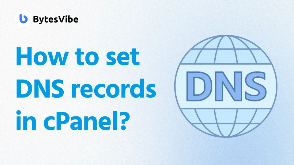 How to set DNS records in cPanel? - Bytes Vibe 